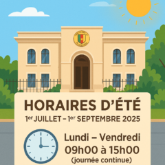 Horaires d’ouverture estivaux à l’Ambassade du Cameroun à Rome